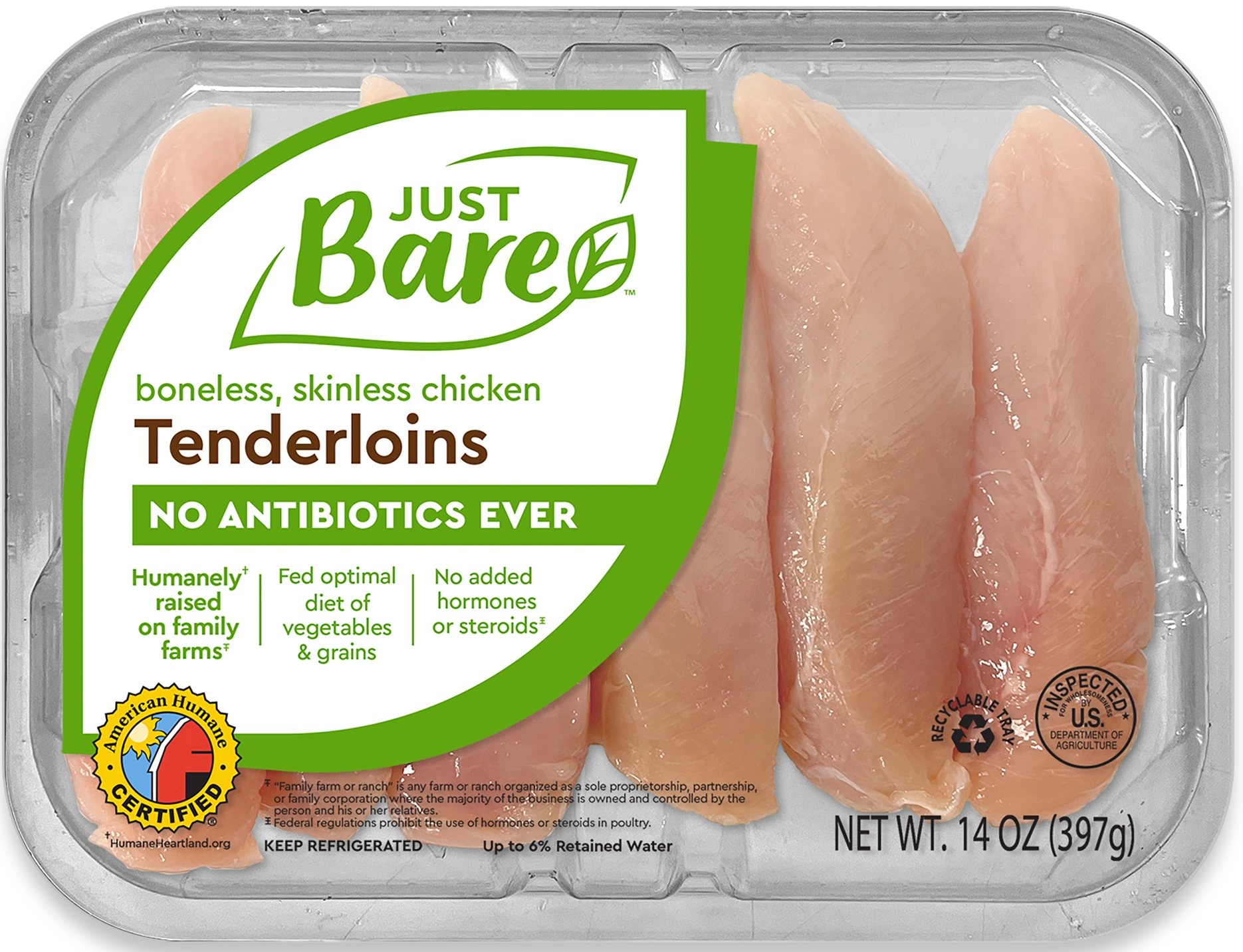 Just Bare® - Just Bare®, Boneless Skinless Chicken Tenders (0.88 lb), Shop