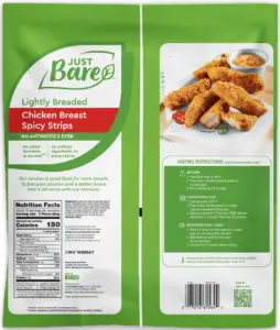 Lightly Breaded Chicken Breast Original Strips (3lbs) - Just Bare Foods