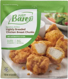 Just Bare Chicken Breast Pieces: Calories, Nutrition Analysis