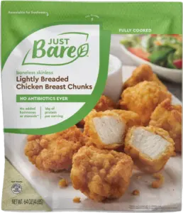 Lightly Breaded Chicken Breast Original Fillets (3lbs) - Just Bare