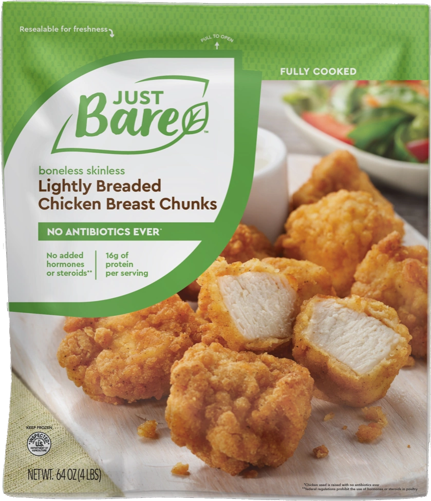 Just Bare Lightly Breaded Chicken Breast Chunks