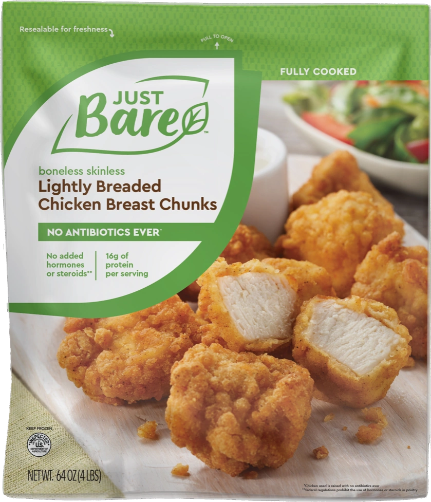 Just Bare Chicken Breast Pieces: Calories, Nutrition Analysis & More