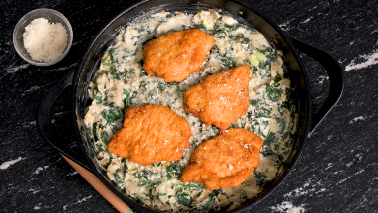 Spinach and Artichoke Baked Chicken - Just Bare Foods