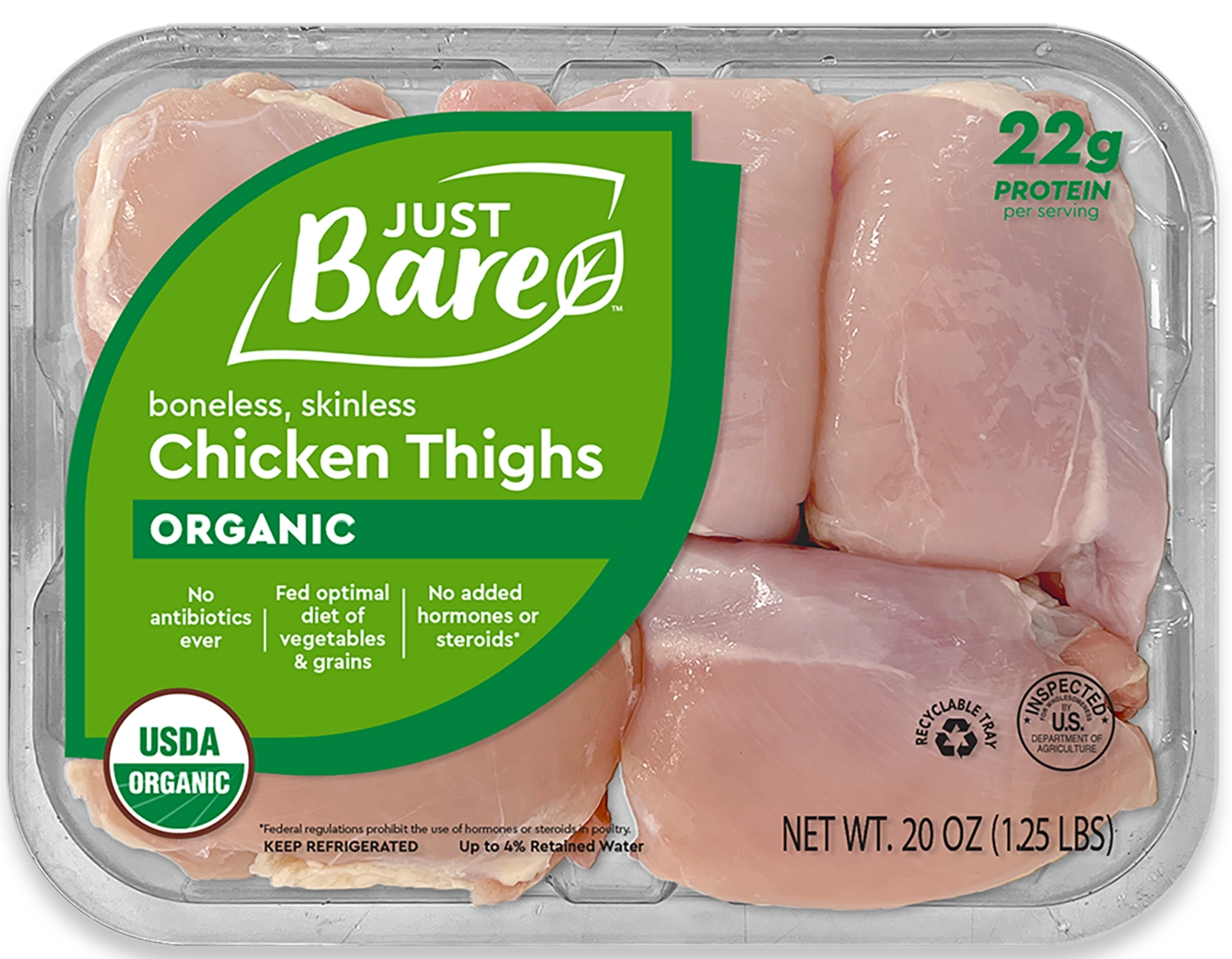 USDA Organic Whole Chicken - Skinless